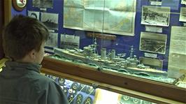 Ash checks out HMS Exeter at the Shipwreck Heritage Centre, Charlestown